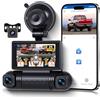 Rimoody Dashcam Auto 2K 4 Telecamere, Kit Completo con WiFi e 64GB - Videoregistratore 360° per Auto, Visione Notturna, Assistente Parcheggio, G-Sensor, App per Smartphone