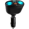 BUZUYIWAR Adattatore per accendisigari da 120 W, PD e QC3.0 Ladron Accendino per auto con doppia presa accendisigari