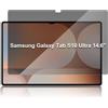 MiKoyi Pellicola protettiva privacy per Samsung Galaxy Tab S10 Ultra 2024 / S9 Ultra 14.6 pollici 2023 / Tab S8 Ultra 2022, pellicola protettiva in vetro temperato per tablet Galaxy Tab S10 Ultra / S9