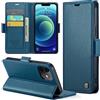 Phernykas Custodia a Libro Portafoglio per iPhone 12 Pro/iPhone 12, RFID | 3 Slot - Per Pendolarismo, Flip Cover Doppia Fibbia Magnetica, Pelle PU Anti-Macchia, Supporto, Lavoro, Telefono Libretto
