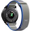 NotoCity Cinturino per Garmin Instinct Standard/Solar Tactical/tide/Esports 26mm,Blu Grigio