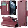 Phernykas Custodia a Libro Portafoglio per iPhone 11 Pro, RFID Magnetica | 3 Slot - Per Pendolarismo, Flip Cover Doppia Fibbia Laterale, Pelle PU Anti-Macchia, Supporto, Lavoro, Telefono Libretto