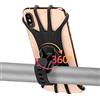 ROCKBROS PortaCellulare per Bicicletta Ruotabile di 360 Gradi, Supporto Porta Telefono, Smartphone 4.0-6.8 Pollici, in Silicone per Moto Scooter, Accessori Bici