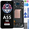 iYAiYO Schermo LCD Display Digitalizzatore Touch Screen Ricambio Compatibile con Samsung Galaxy A55 SM-A556 incell con Marco Schermo Completo con Strumenti