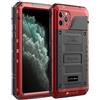 Beeasy Cover per iPhone 11 Pro Max IP68 Impermeabile Custodia Militare Antiurto Resistente 360° Metallo Armor Protezione Schermo Integrata Rugged Robusta Indistruttibile Subacquea Antipolvere Rosso