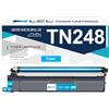 LCL Cartucce di Toner Compatibile TN248 TN-248 TN248C TN-248C (1 Ciano) | Sostituzione per Brother DCP-L3515CDW DCP-L3520CDW DCP-L3555CDW,DCP-L3560CDW HL-L3220CW HL-L3240CDW HL-L8230CDW MFC-L3740CDW