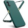 Generico compatibile con Oppo A18 4G CPH2591 / A38 4G CPH2579 Custodia COVER case soft GEL SILICONE protezione flessibile SLIM matte antiurto antigraffio MORBIDA TPU (verde bosco)