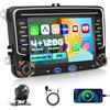 Hikity 4+128G Autoradio per VW Golf 5 6 Passat Polo Tiguan Touran Caddy Skoda Seat