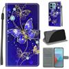 KENHONER Custodia per Xiaomi Redmi Note 13 Pro 5G, Farfalla | Portafoglio Pelle PU, Magnetica, Resistente Agli Urti, Scomparto Carte Credito, Pieghevole, Flip Libro, Motivo