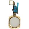 DHLK® Cavo Tasto Home Compatibile con iPhone 6 Oro - No Impronta Digitale (A1549, A1586, A1589)