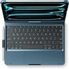 edaiser Custodia con tastiera girevole per Apple iPad Pro 11 M5 2025 e M4 2024; copertura girevole a 360° con portapenne, trackpad multi-touch, retroilluminazione RGB A3357A3358 A3359 A2836 A2837