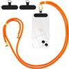 Olgary Cordino per Cellulare Telefono Universale Collana Collo,Orange | Tracolla Rimovibile Catena Laccio per Cellulare e Patch Telefono per Maggior Parte Smartphone IPhone Samsung Xiaomi
