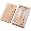 Ruiqilin Chiavetta USB in legno di acero a forma di chitarra, con scatola in legno (USB 2.0, 16 GB)