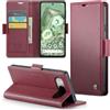 Phernykas Custodia a Libro Portafoglio per Pixel 8A, RFID Magnetica | 3 Slot - Per Pendolarismo, Flip Cover Doppia Fibbia Laterale, Pelle PU Anti-Macchia, Supporto, Lavoro, Telefono Libretto