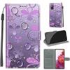 KENHONER Custodia per Samsung Galaxy S20 FE 5G, fiore | Portafoglio Pelle PU, Magnetica, Resistente Agli Urti, Scomparto Carte Credito, Pieghevole, Flip Libro, Motivo