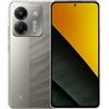 XIAOMI POCO M7 Pro 5G smartphone, 8+256GB, Argento, fotocamera principale da 50MP con OIS, batteria da 5110 mAh (tipi) con 45 W HyperCarge, IP64, funzioni AI (senza caricabatterie incluso)