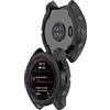 KUTEWEU Custodia per Garmin Fenix 7X/Fenix 7X Solar, TPU Silicone Protettivo Case Skins Copertura Resistente Shell, Watch Shell per Garmin Fenix 6X/Fenix 6X Pro/Fenix 5X Sapphire (2 Pezzi Nero)