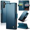 Idhiem Flip Libro Wallet Cover per Samsung Galaxy A35 5G, Blu | Pelle PU Premium, Custodia Portafoglio Flip Libro, Blocco RFID, Slot per Carte, Antiurto Wallet Cover, Funzione Supporto