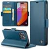 Phernykas Custodia a Libro Portafoglio per iPhone 15 Pro Max, RFID | 3 Slot - Per Pendolarismo, Flip Cover Doppia Fibbia Magnetica, Pelle PU Anti-Macchia, Supporto, Lavoro, Telefono Libretto