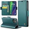 Phernykas Custodia a Libro Portafoglio per iPhone 15 Plus, RFID Magnetica | 3 Slot - Per Pendolarismo, Flip Cover Doppia Fibbia Laterale, Pelle PU Anti-Macchia, Supporto, Lavoro, Telefono Libretto