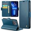 Phernykas Custodia a Libro Portafoglio per iPhone 13 Pro Max, RFID | 3 Slot - Per Pendolarismo, Flip Cover Doppia Fibbia Magnetica, Pelle PU Anti-Macchia, Supporto, Lavoro, Telefono Libretto