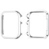 QBYVQQN Argento Cover Antiurto Compatibile con Apple Watch Serie 2 38mm, Glitter PC Custodia Rigida Paraurti Struttura in Lega di Alluminio Cornice Case Antigraffio Compatibile con Apple iWatch Series 3/2/1