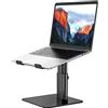 BESIGN LSX6N Supporto PC portatile, Supporto per portatile ergonomico in Alluminio, Supporto per laptop compatibile con portatili da 10-15.6, Nero