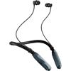 Caijin cuffie Bluetooth con supporto da collo, V5.2 con microfono, 35 ore di autonomia, cuffie Bluetooth in-ear con supporto da collo (Grigio scuro)