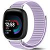 SeGinn Nylon Sport Loop Cinturino per Fitbit Versa 4 / Versa 3 | Leggero Morbido e Traspirante Cinturino di Ricambio Donne Uomo, Regolabile Cinturini per Fitbit Sense2 / Sense