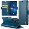 Phernykas Custodia a Libro Portafoglio per Samsung Galaxy A35 5G, RFID | 3 Slot - Per Pendolarismo, Flip Cover Doppia Fibbia Magnetica, Pelle PU Anti-Macchia, Supporto, Lavoro, Telefono Libretto