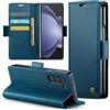Phernykas Custodia a Libro Portafoglio per Samsung Galaxy Z Fold 5, RFID | 3 Slot - Per Pendolarismo, Flip Cover Doppia Fibbia Magnetica, Pelle PU Anti-Macchia, Supporto, Lavoro, Telefono Libretto