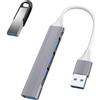 Lyricalist USB Port Expander - USB Splitter for Laptop, Multiple USB Laptop Port | 4-Port USB Extender for Laptop, multii USB 3.0 Port, Flash Drive, Printer, Keyboard, mouses, Fast Data Transmission