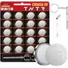 Tanatare CR2032 - Batterie al litio con mini cacciavite 3 in 1, batterie a bottone da 3 V per orologio, portachiavi, calcolatrice (confezione da 20)