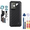 MinTroSD Copribatteria posteriore per Ulefone Power Armor 19, accessori di ricambio per riparazione, parti (nero)