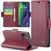 Phernykas Custodia a Libro Portafoglio per iPhone 15 Plus, RFID Magnetica | 3 Slot - Per Pendolarismo, Flip Cover Doppia Fibbia Laterale, Pelle PU Anti-Macchia, Supporto, Lavoro, Telefono Libretto