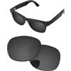 PapaViva Lenti di ricambio compatibili con occhiali da sole Ray-Ban Meta RW4008 da 53 mm, Nero tinta unita., RW4008 53mm