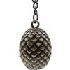 ABYSTYLE - House OF THE DRAGON Portachiavi 3D Uovo di drago, argento, Dimensions : H. 3,5 cm x L. 2,7 cm