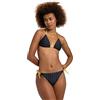Arena 50th Anniversary Women's Triangle Bikini Costume a Due Pezzi, Nero/Oro Multicolore, Small Donna