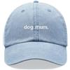 Cap Base Cappello da baseball con scritta Dog Mum, vintage, lavato, unisex, regolabile