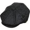 EPOCH Men's Classic 8 Panel Wool Blend Newsboy Snap Brim Collection Hat