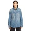 G-STAR Slim Western Shirt LS Wmn Maglietta, Blu (Antique Faded Thames D27714-d539-g924), M Donna