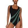 Generico Costume Curvy Donna Intero per Seno Grande Tankini Senza Spalline Contenitivo Taglie Forti Burkini con Coppe Costumi Modellante Sostegno Interi Push Up Acquagym