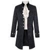 Runcati Steampunk Frack cappotto smoking vittoriano rinascimentale pirata vichingo costume gotico da passeggio uomo giacca medievale