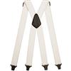 Olata Bretelle da Uomo a X, Senza Metallo, Clip in Plastica, 40 mm | Bretelle a X da 40 mm senza metallo con clip in plastica; regolabili per viaggio, lavoro e uso quotidiano.