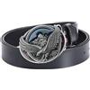 JIARY Cintura Uomo Pelle, Cinture da Cowboy Occidentale con Fibbia in Lega Decorata con Motivo Aquila Volante 3D Cintura Retrò