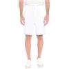 Ciabalù Bermuda Uomo Lino Estivi Tinta Unita Pantaloncini con Coulisse in Vita e Tasche America Pantaloni Corti Slim Fit
