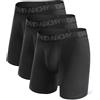DAVID ARCHY Boxer Uomo in bambù Ultra Morbido, Mutande Boxer Bamboo Comodi, Intimo Maschile ，Traspiranti, 3 Paia