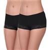 Merry Style Culotte coprenti Hipster Mutande Donna Cotone morbide Slip Donna Cotone Boxer comode Traspiranti Elasticizzate in Pizzo Intimo Femminile MSGAB55