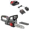 AL-KO Sega a catena a batteria CSD 1825, 25 cm, lubrificazione automatica della catena, tensione senza attrezzi, con batteria agli ioni di litio da 2,5 Ah da 18 V/36 V e caricatore