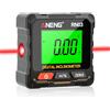 diymore Goniometro digitale laser, livella magnetica su 4 lati, inclinometro digitale con display LCD, interfaccia di tipo C, impermeabile IP54, per lavori di legno e progetti di costruzione